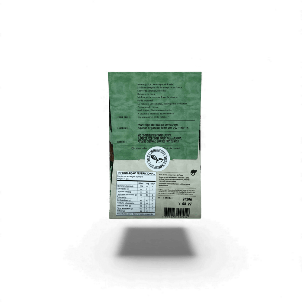 Brésil, Cacao Sauvage Blanc et matcha 38% - Chocolats du Monde