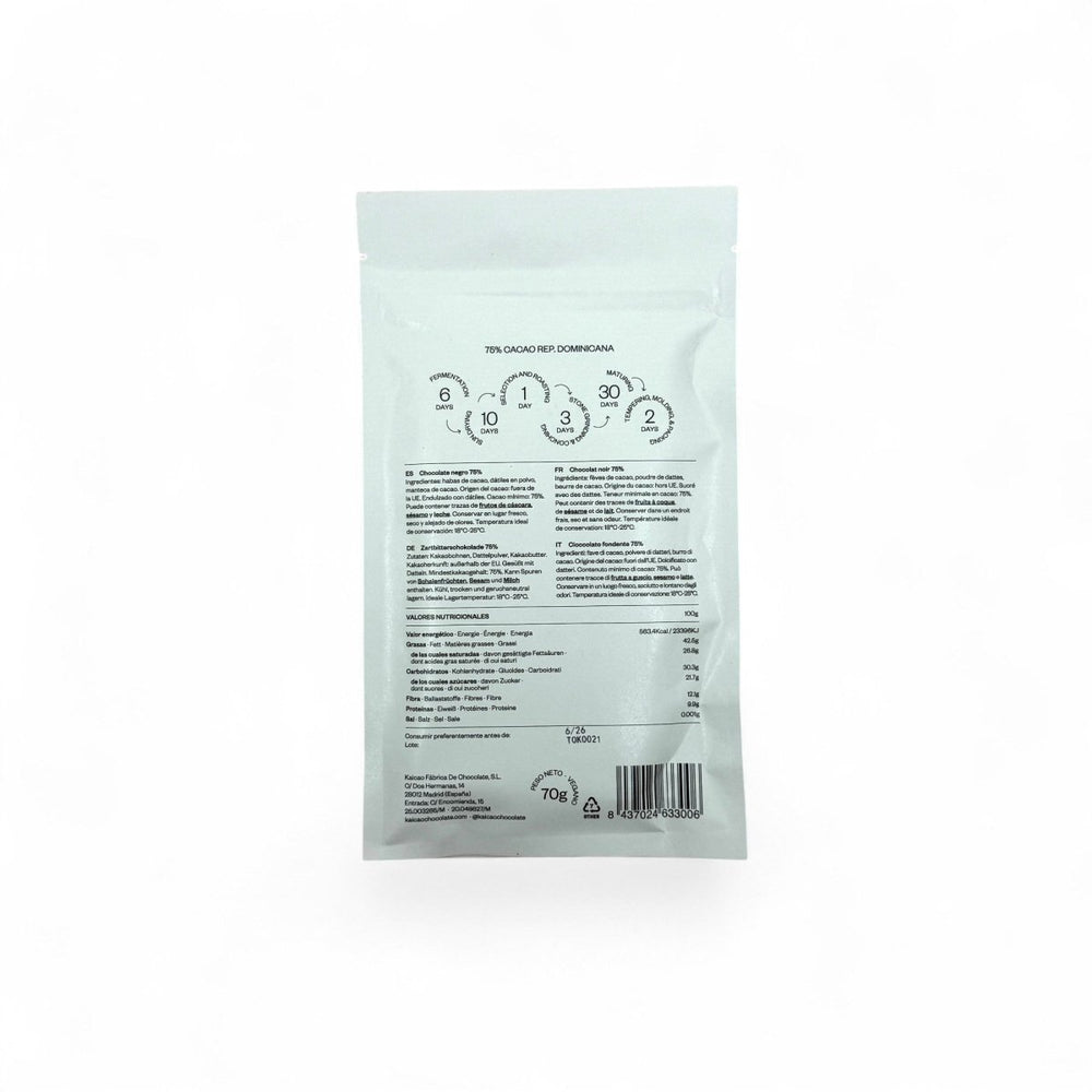 République Dominicaine, Oko 75% - Chocolats du Monde